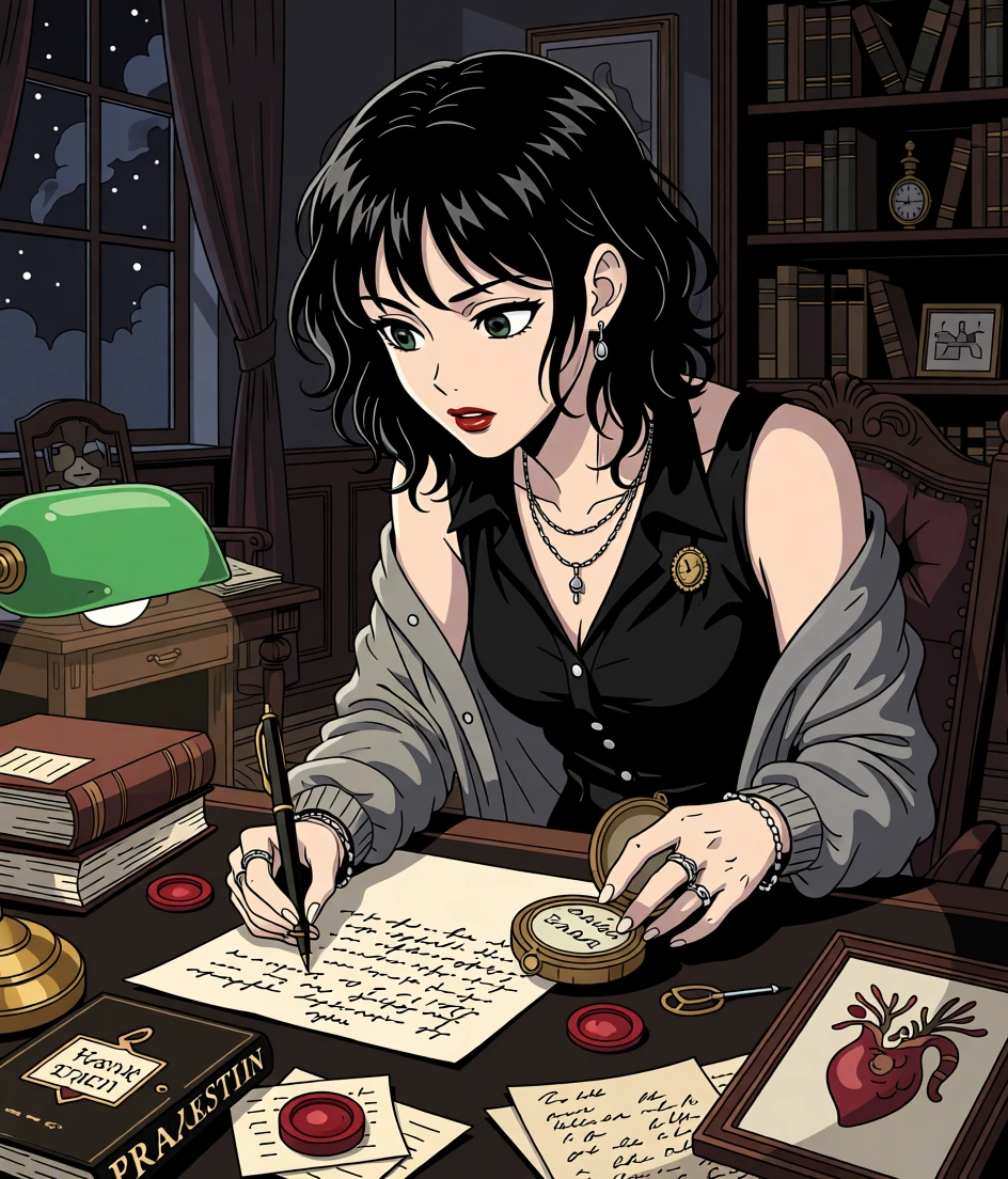 Ophelia Crowe, anime art