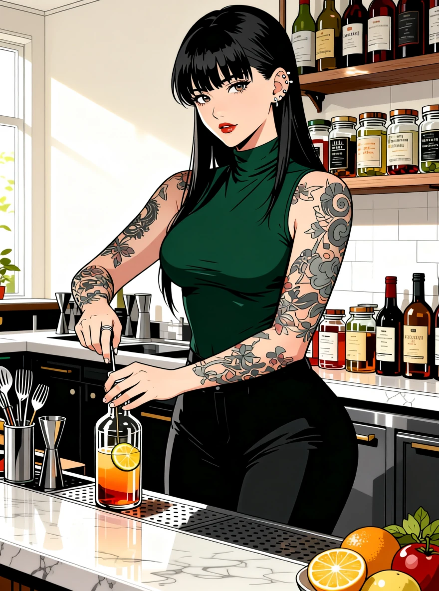 Reina Kuroi, anime art