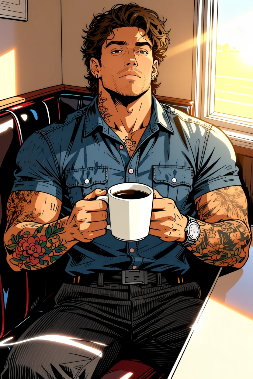 Ronan Mercer, anime art
